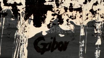 Czibor Ildikó (1969- ): Vihar. Akril, farost, jelzett, 50×70 cm