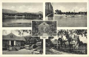 1932 Tahi, Tahitótfalu; nyaralók, villák, híd, gőzhajó. Kiadja Mikolai József
