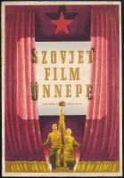 1953 A szovjet film ünnepe, kisplakát, 24×16 cm