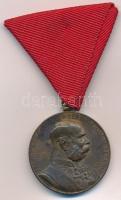 1898. Jubileumi Emlékérem Fegyveres Erő Számára / Signum memoriae (AVSTR) Br kitüntetés mellszalaggal T:2- / Hungary 1898. Commemorative Jubilee Medal for the Armed Forces decoration with ribbon C:XF,VF NMK 249.