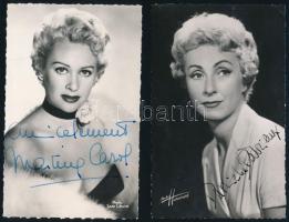 10 db színészek által aláírt fotólap, fotó