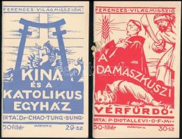 cca 1930 Ferences világmissziók 6 db regényfüzet