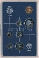 Aruba 1986. 5c-2 1/2Fl (6xklf) + "Utrechti Verde" zseton plasztiktokos szettben T:1 Aruba ...