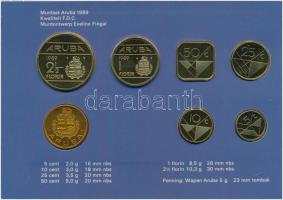 Aruba 1989. 5c-2 1/2Fl (6xklf) + "Aruba" emlékérem szettben T:1
Aruba 1989. 5 Cents - 2 1...