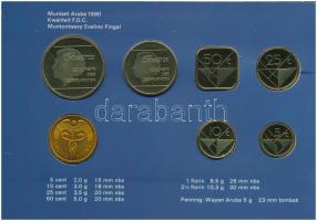 Aruba 1990. 5c-2 1/2Fl (6xklf) + "Aruba" emlékérem szettben T:1
Aruba 1990. 5 Cents - 2 1...