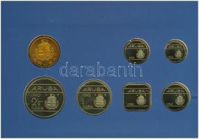 Aruba 1990. 5c-2 1/2Fl (6xklf) + "Aruba" emlékérem szettben T:1
Aruba 1990. 5 Cents - 2 1...