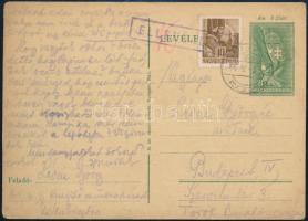 1944 Munkaszolgálatos tábori postai levelezőlapja