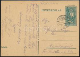 1940 Munkaszolgálatos tábori postai levelezőlapja