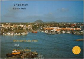 Aruba 1993. 5c-2 1/2Fl (6xklf) + Aruba emlékérem szettben T:1 Aruba 1993. 5 Cents - 2 1/2 Florin (6xdiff) + Aruba commemorative coin in set C:UNC