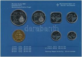 Aruba 1993. 5c-2 1/2Fl (6xklf) + "Aruba" emlékérem szettben T:1
Aruba 1993. 5 Cents - 2 1...