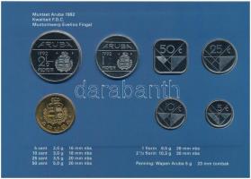 Aruba 1992. 5c-2 1/2Fl (6xklf) + "Aruba" emlékérem szettben T:1
Aruba 1992. 5 Cents - 2 1...