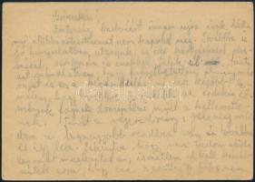 1942 Munkaszolgálatos tábori postai levelezőlapja