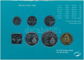 Aruba 1995. 5c-2 1/2Fl (6xklf) + "Aruba" emlékérem szettben T:1
Aruba 1995. 5 Cents - 2 1...