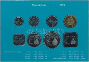 Aruba 1996. 5c-5Fl (7xklf) + "Aruba" emlékérem szettben T:1
Aruba 1996. 5 Cents - 5 Flori...