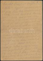 1944 Munkaszolgálatos tábori postai levelezőlapja