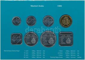 Aruba 1999. 5c-5Fl (7xklf) + "Aruba" emlékérem szettben T:1
Aruba 1999. 5 Cents - 5 Flori...