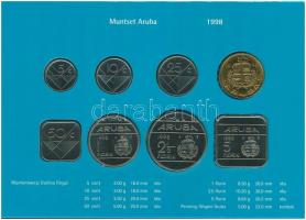 Aruba 1998. 5c-5Fl (7xklf) + "Aruba" emlékérem szettben T:1
Aruba 1998. 5 Cents - 5 Flori...