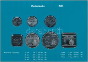 Aruba 2001. 5c-5Fl (7xklf) + "Aruba" emlékérem szettben T:1
Aruba 2001. 5 Cents - 5 Flori...