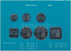 Aruba 2000. 5c-5Fl (7xklf) emlékérem szettben T:1
Aruba 2000. 5 Cents - 5 Florin (7xdiff) commemora...