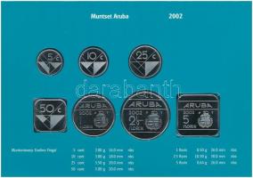 Aruba 2002. 5c-5Fl (7xklf) emlékérem szettben T:1
Aruba 2002. 5 Cents - 5 Florin (7xdiff) commemora...