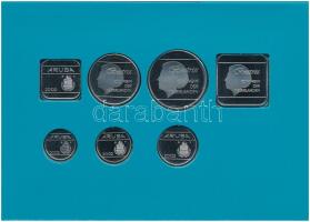 Aruba 2002. 5c-5Fl (7xklf) emlékérem szettben T:1
Aruba 2002. 5 Cents - 5 Florin (7xdiff) commemora...