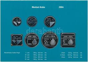 Aruba 2004. 5c-5Fl (7xklf) emlékérem szettben T:1
Aruba 2004. 5 Cents - 5 Florin (7xdiff) commemora...
