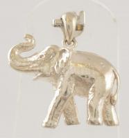 Ezüst(Ag) elefánt medál, jelzett, 2×2,5 cm, nettó: 4,8 g