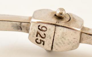 Ezüst(Ag) karperec, Bulgari jelzéssel, 6×5,5 cm, bruttó: 7,5 g