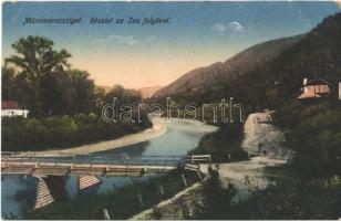Máramarossziget, Sighetu Marmatiei; részlet az Iza folyóval / Iza river, bridge