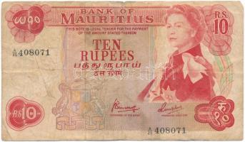 Mauritius 1967. 10R T:III szakadás Mauritius 1967. 10 Rupee C:F tear