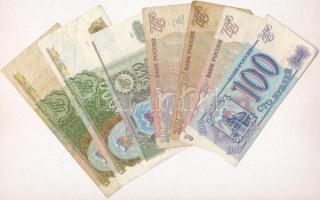 Oroszország 1993. 100R + 200R (3x) + 500R + 1000R (2x) T:III,III- Russia 1993. 100 Rubles + 200 Rubles (3x) + 500 Rubles + 1000 Rubles (2x) C:F,VG