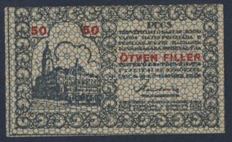 Pécs 1919. pénztárjegy T:I