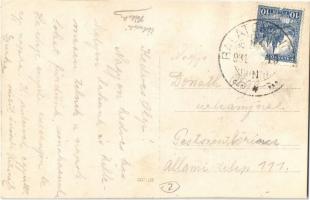 1931 Balatonaliga (Balatonvilágos); Sirály pensió, hintázó gyerekek. photo