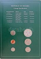 Panama 1982-1983. 1c - 1B (6xklf), Coin Sets of All Nations forgalmi szett felbélyegzett kartonlapon T:1, 2 Panama 1982-1983. 1 Centesimo - 1 Balboa (6xdiff) Coin Sets of All Nations coin set on cardboard with stamp C:UNC, XF