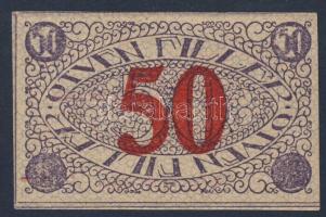 Pécs 1919. pénztárjegy 50f III.kiadás T:I