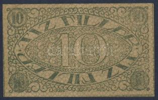 Pécs 1919. pénztárjegy 10f szürkés nyomat T:II+