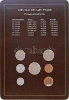 Zöld-foki Köztársaság 1977-1982. 20c-50E (7xklf), "Coin Sets of All Nations" forgalmi szet...