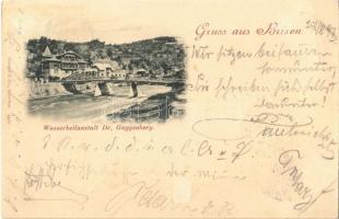 1897 Bressanone, Brixen (Südtirol); Wasserheilanstalt Dr. Guggenberg / sanatorium (EB)