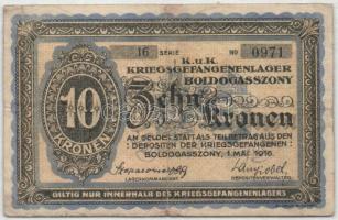 Boldogasszony/hadifogolytábor 1916. 10K T:II/III