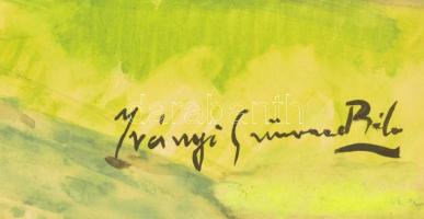 Iványi jelzéssel: Vízpart. akvarell, papír, üvegezett keretben, 28×41 cm