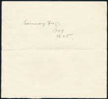 7 db aláírás: Honthy Hanna, Kisfaludy Stróbl Zsigmond, Barcsay Jenő, Ruttkay Éva, Kabos László, Házy...