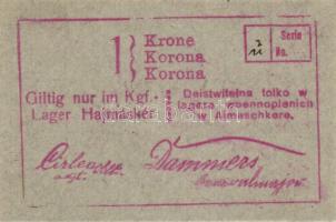 Hajmáskér/hadifogolytábor I.kiadás 1914. 1K + 2K pár T:I