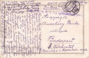 1918 Die Seeschlacht bei Lissa. Das Italienische Schiff "Palestro" fliegt in de Luft / Lis...