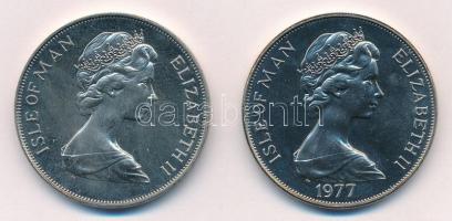 Man-sziget 1977. 1C Cu-Ni "Ezüst jubileum" (2xklf) T:1,1-
Isle of Man 1977. 1 Crown Cu-Ni...