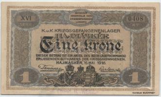 Hajmáskér/hadifogolytábor II.kiadás 1920. 1K római sorozat és arab számozás + Oberst H. Weigl lila f...