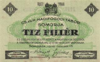 Somorja/hadifogolytábor 1916. 10f T:I