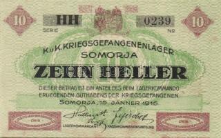 Somorja/hadifogolytábor 1916. 10f T:I