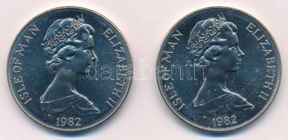 Man-sziget 1982. 1C Cu-Ni "Labdarúgó VB Spanyolország" (2xklf) T:1,1-
Isle of Man 1982. 1...