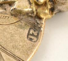 Ezüst(Ag) kanál, 3 db, jelzett, h: 12 cm, nettó: 29 g