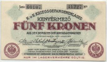 Kenyérmező/hadifogolytábor 1916. 5K T:I